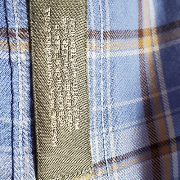 💎206 Daniel Cremieux Plaid Long-Sleeve Button-Front Woven Shirt - Picture 7 of 8